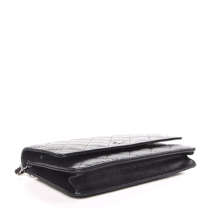 Chanel Caviar Quilted Wallet On Chain WOC Black 4 of 11
