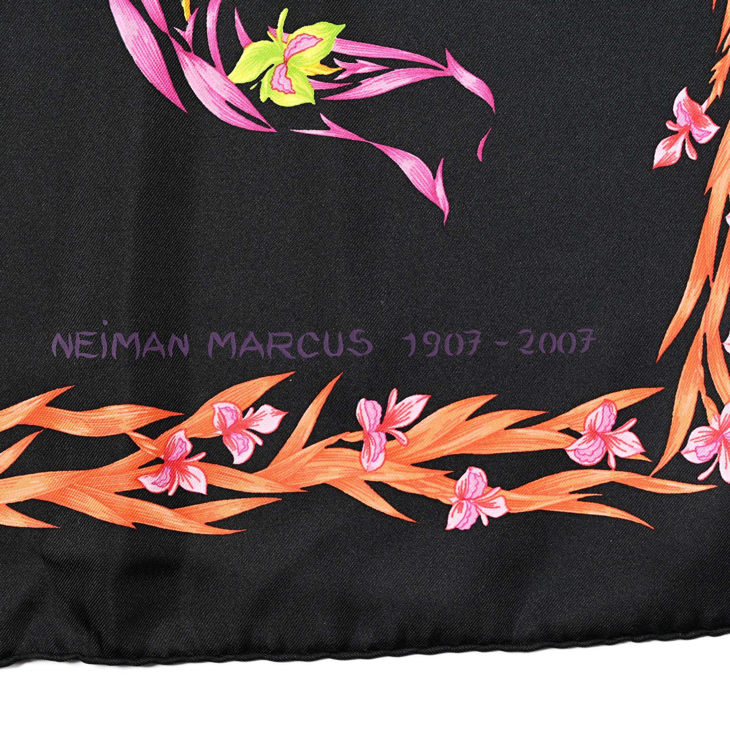 Hermes Silk Cheval Fleuri Scarf 90 3 of 5