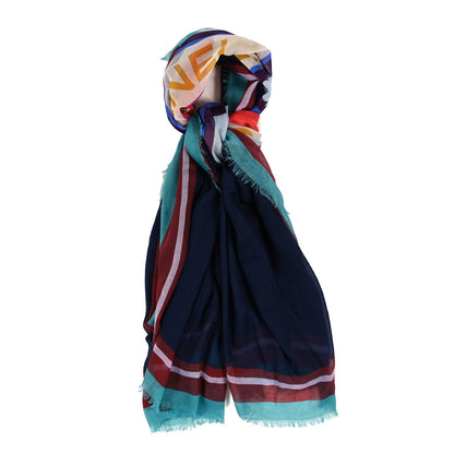 Chanel Cashmere Silk Paris Rue Cambon Shawl Multicolor 1 of 4