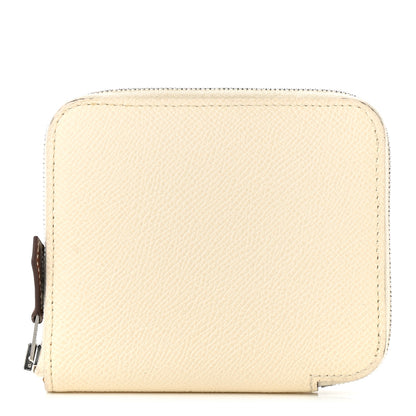 Hermes Epsom Silk'in Compact Wallet Nata 1 of 8