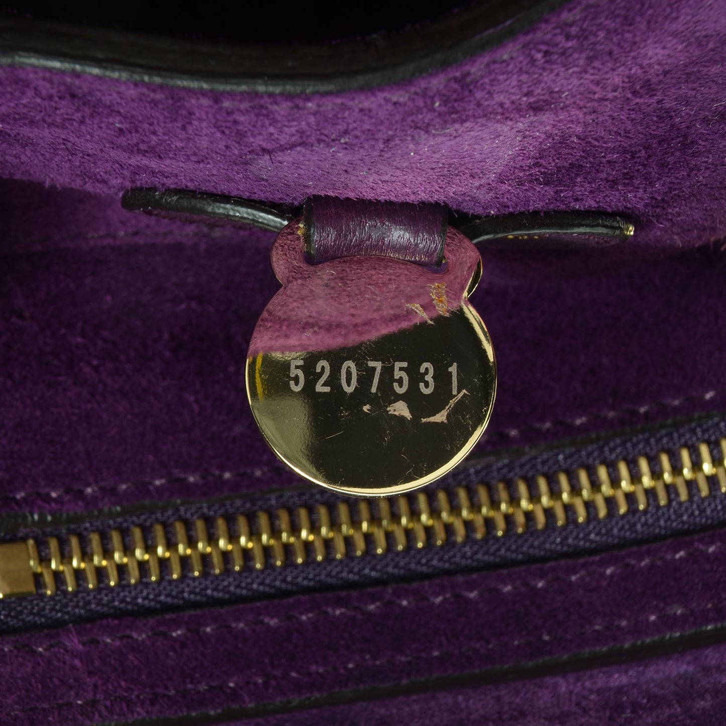 Natural Leather Bayswater Aubergine