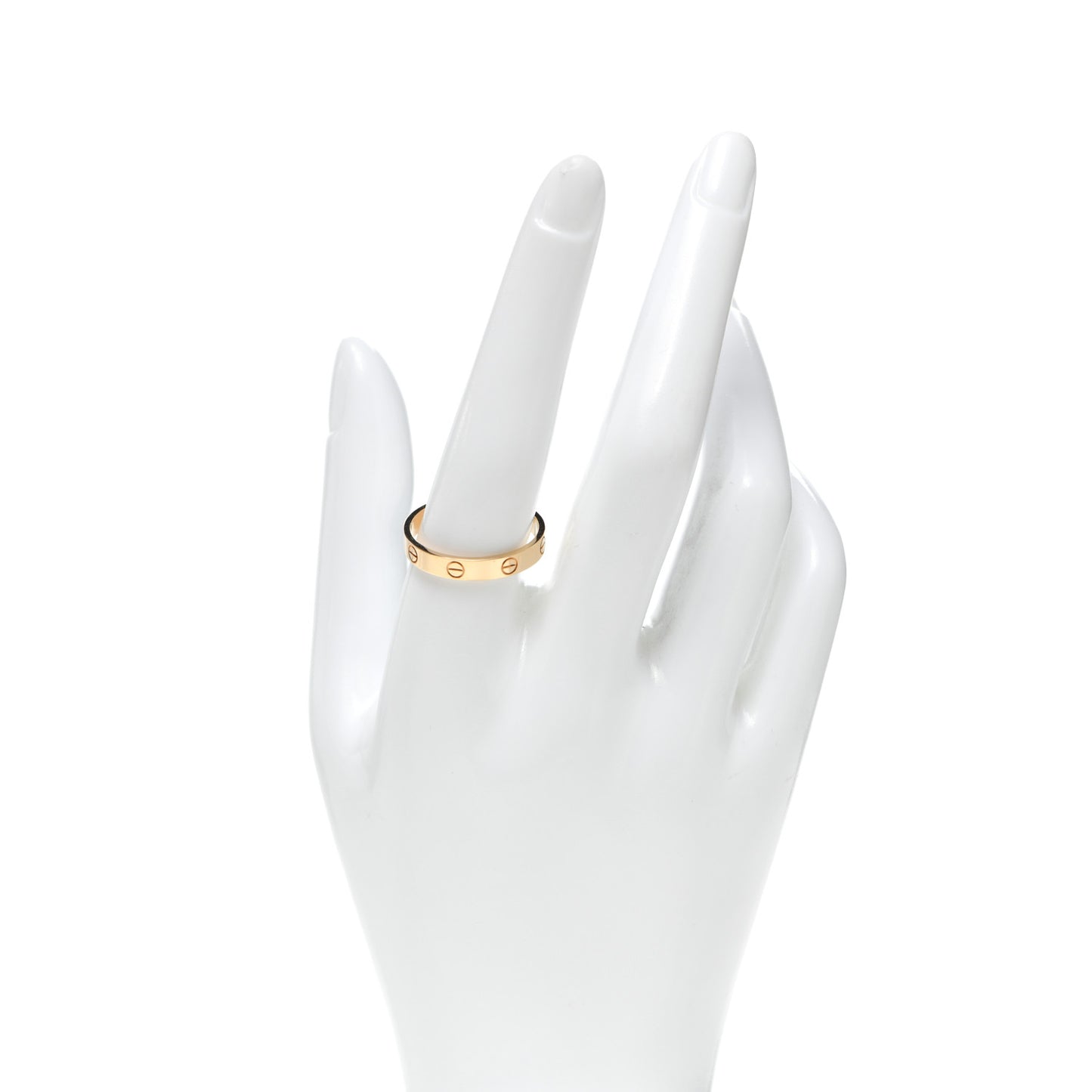 18K Yellow Gold 3.5mm LOVE Wedding Band Ring 61 9.5