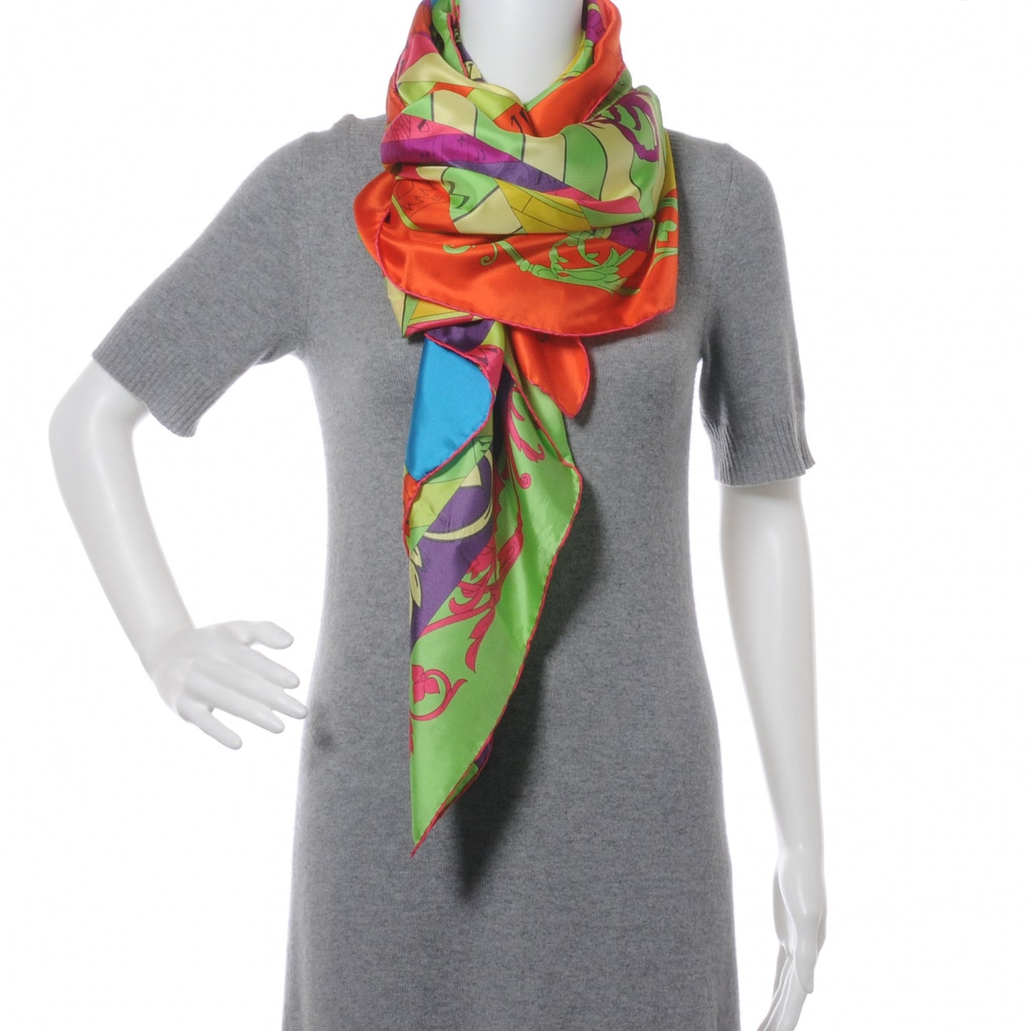 Summer Twill Silk Astrologie Nouvelle Giant Scarf 140