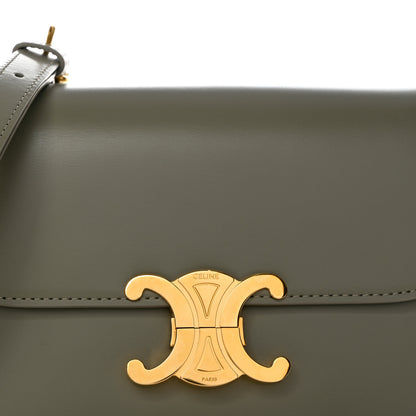 Celine Shiny Calfskin Teen Triomphe Green Clay 9 of 11