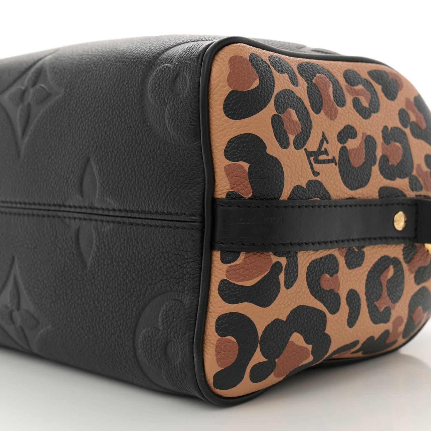 Louis Vuitton Empreinte Monogram Giant Wild At Heart Speedy Bandouliere 25 Black 9 of 10