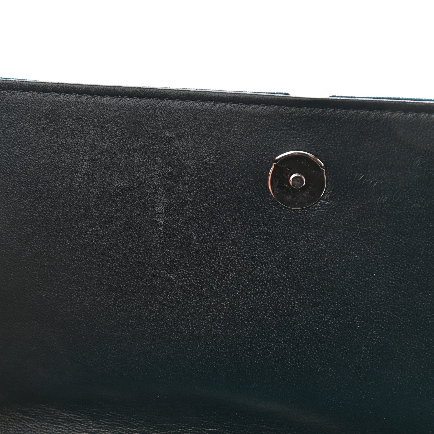 Saint Laurent Velvet Crystal Monogram Kate Tassel Chain Wallet Blue 16 of 16