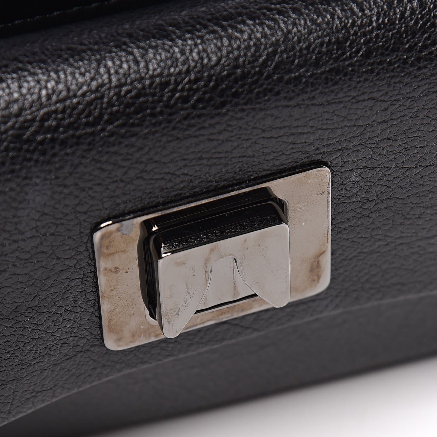 Smooth Calfskin Small VRing Crossbody Bag Black