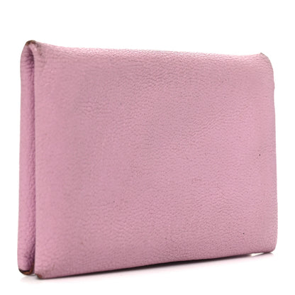Hermes Chevre Mysore Calvi Card Case Mauve Sylvestre 3 of 9
