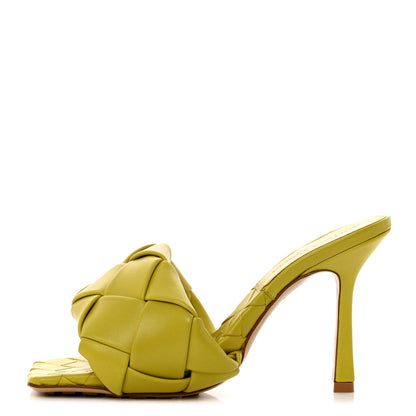 Bottega Veneta Nappa Maxi Intrecciato Lido 90mm Mule Sandals 36 Acid 1 of 7