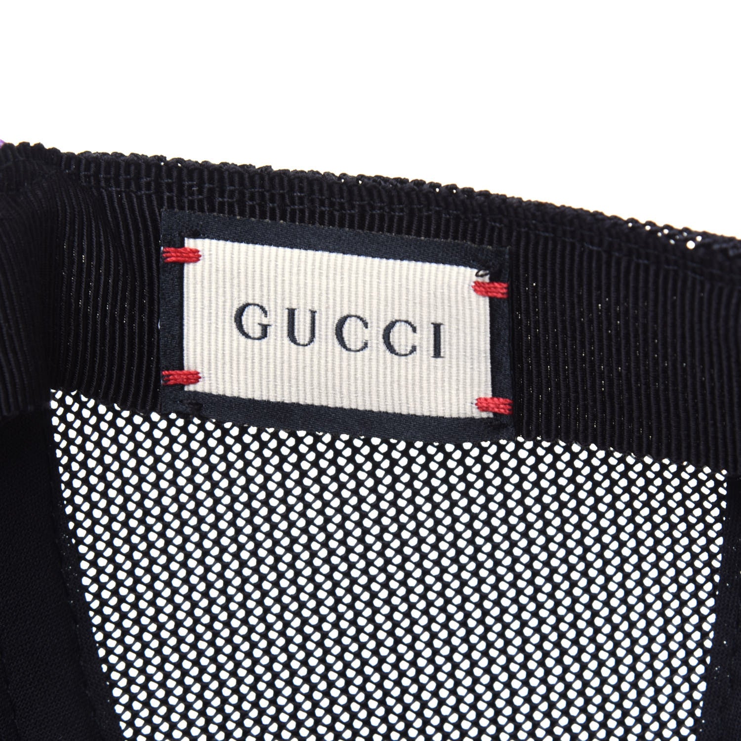 Gucci GG Supreme Monogram Psychedelic Baseball Hat XL 60 Black 7 of 8