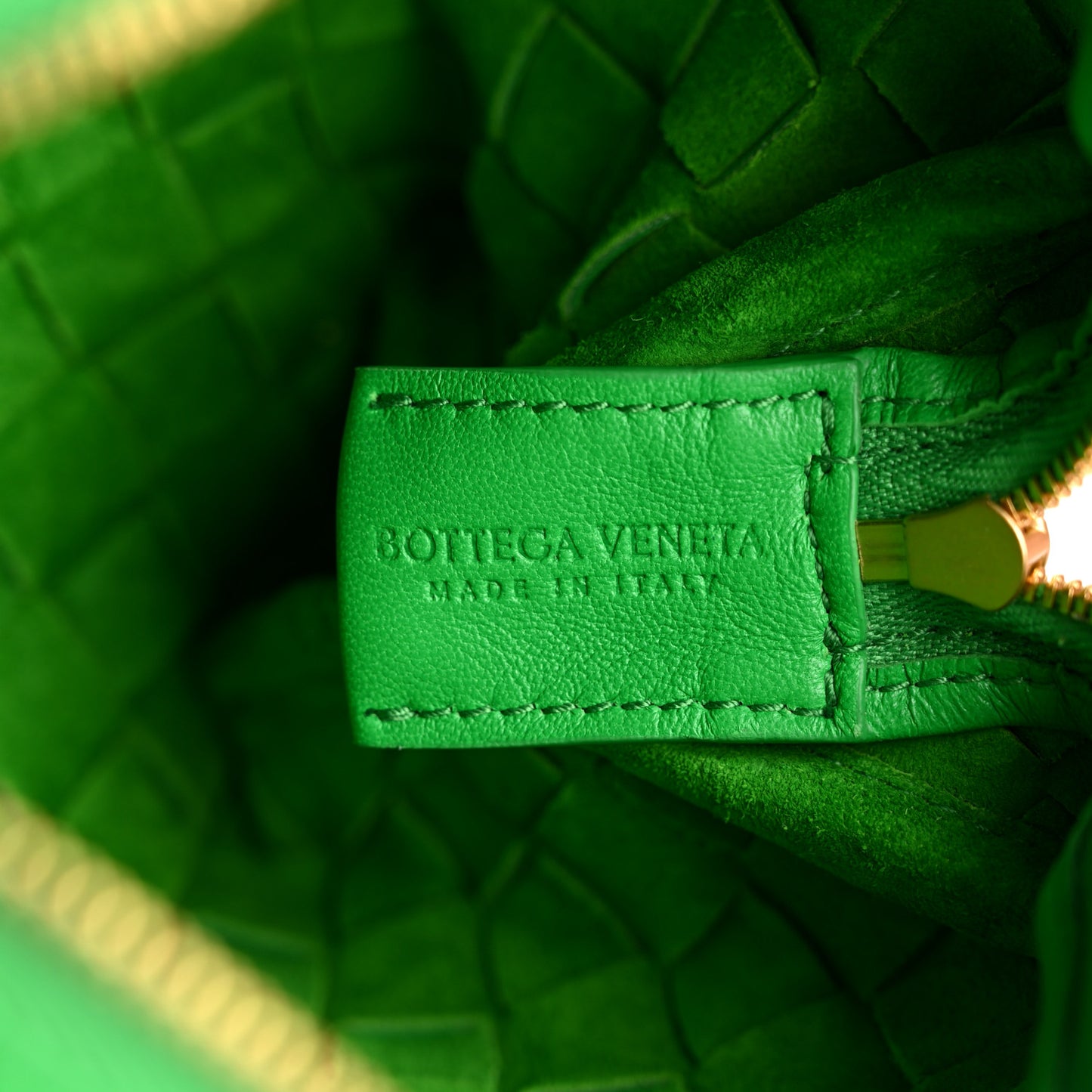 Nappa Intrecciato Mini Loop Camera Bag Parakeet