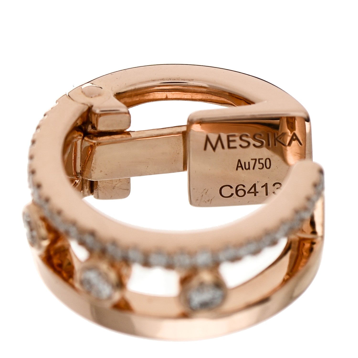 Messika 18K Rose Gold Diamond Move Romane Clip Earring 4 of 5