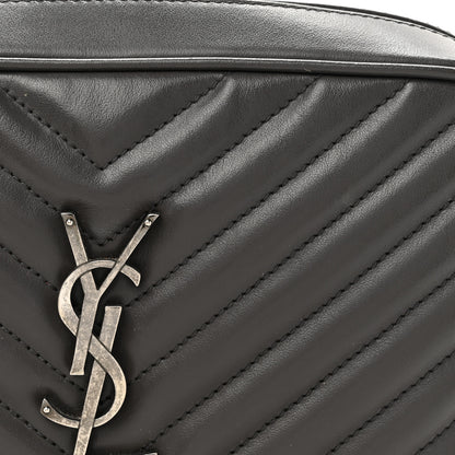Saint Laurent Calfskin Matelasse Monogram Lou Camera Bag Dark Smog 9 of 12