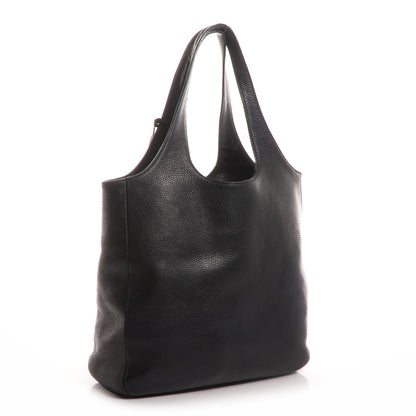 Burberry Brit Studded Calfskin Shopper Medium Black 3 of 12