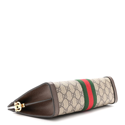 Gucci GG Supreme Monogram Web Small Ophidia Chain Shoulder Bag Brown 4 of 11