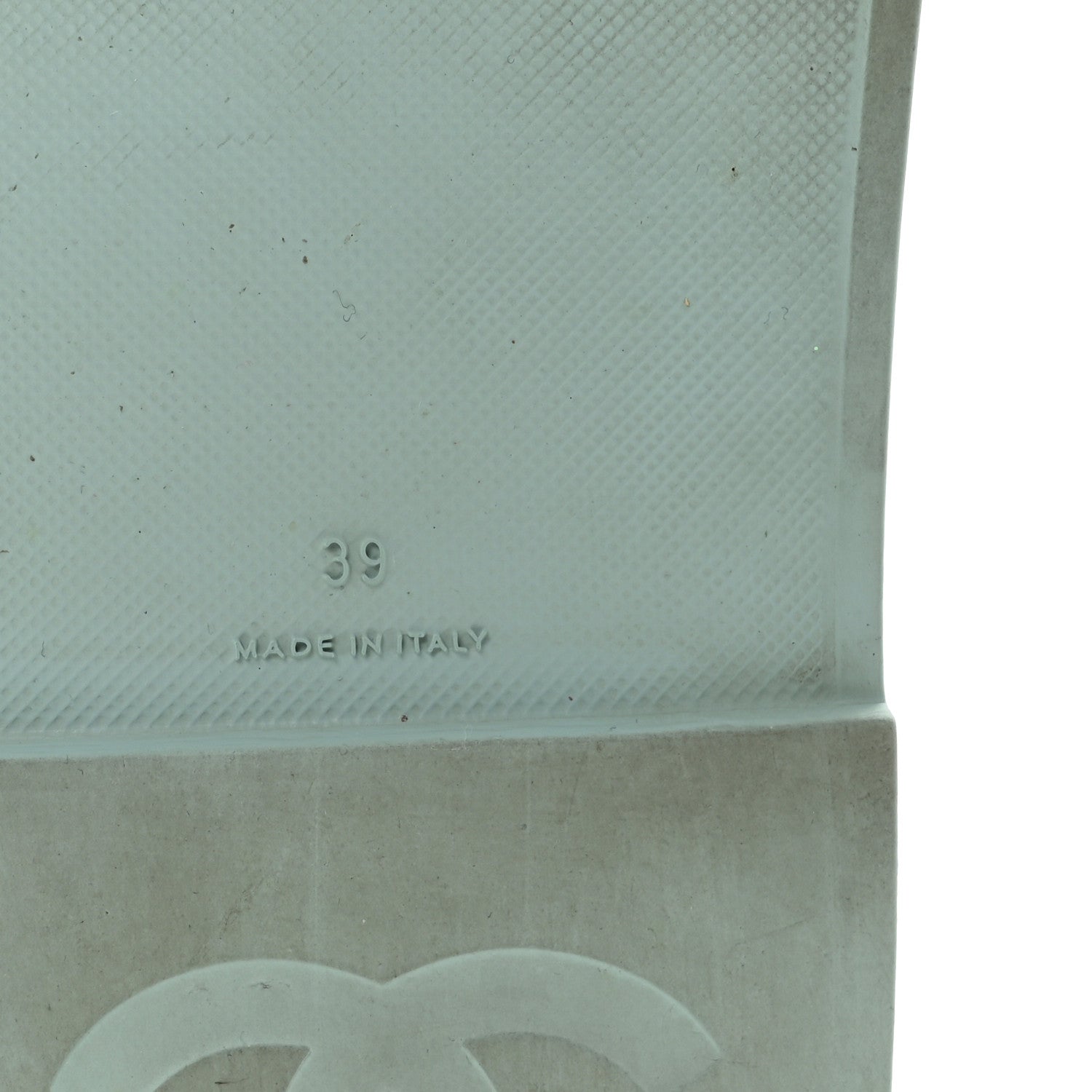 Chanel Rubber CC Dad Sandals 39 Light Blue 7 of 9