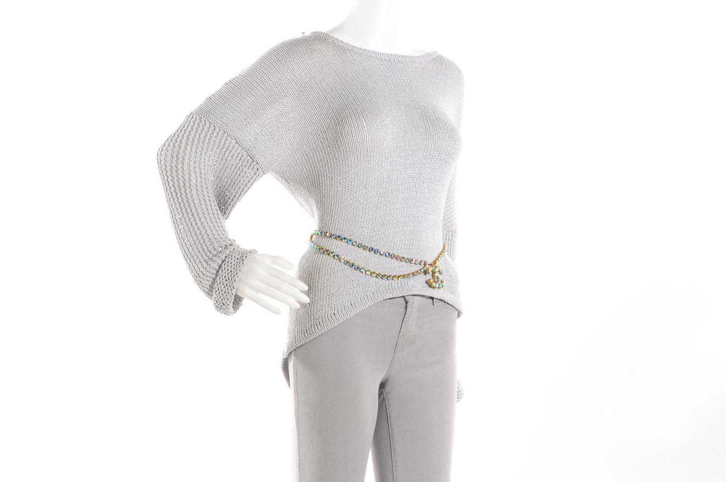 Rhinestone CC Belt Multicolor