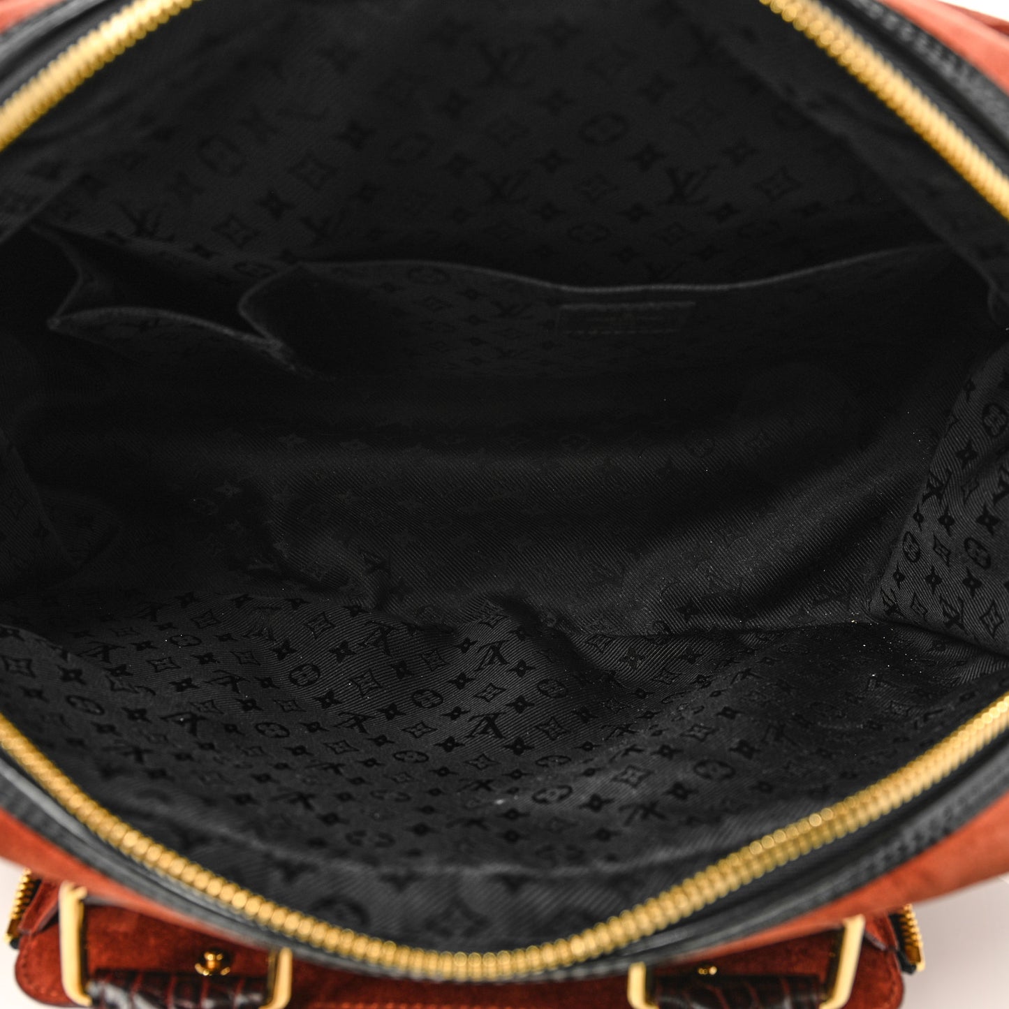 Suede Stamped Havane Bowler GM Brun