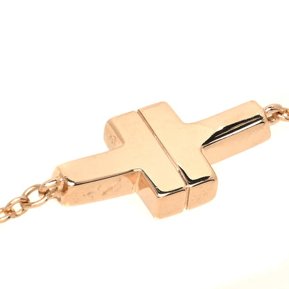 Tiffany 18K Rose Gold T Double Chain Bracelet 5 of 5