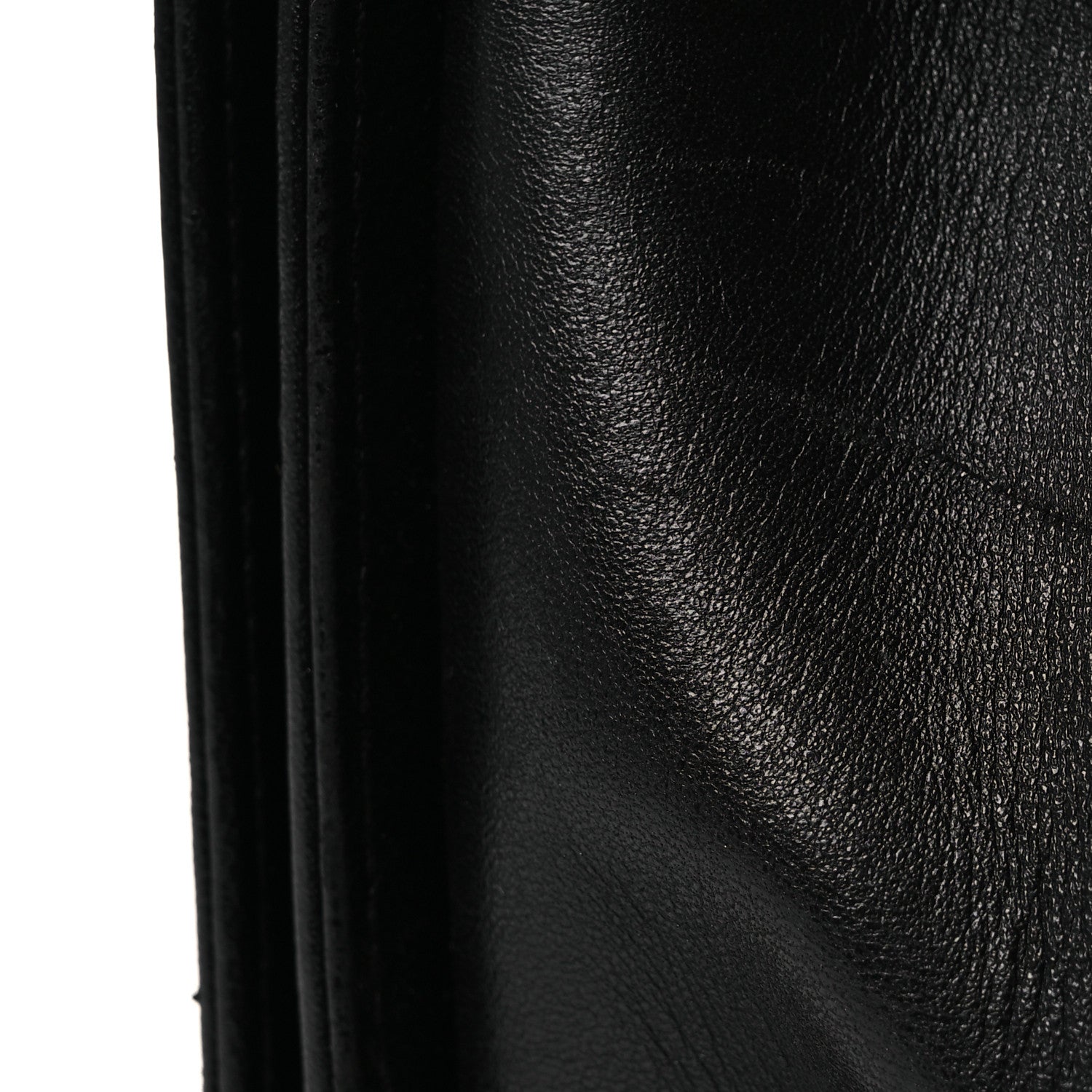 Chanel Lambskin Chevron Chain Stitched Medium Boy Flap Black 12 of 13