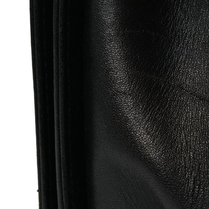 Chanel Lambskin Chevron Chain Stitched Medium Boy Flap Black 12 of 13