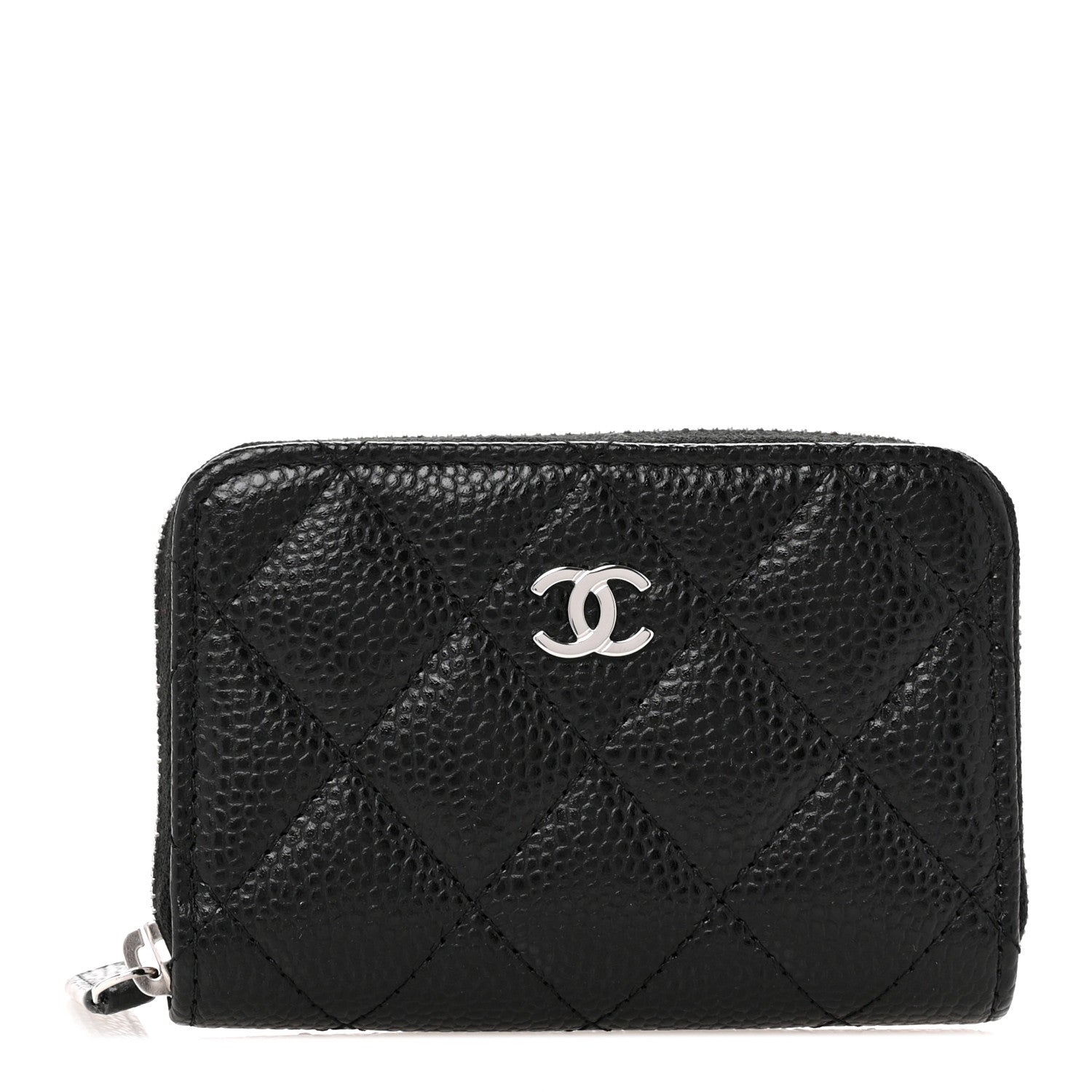 Chanel Caviar Quilted Classic Zipped Coin Purse Black 1 of 8
