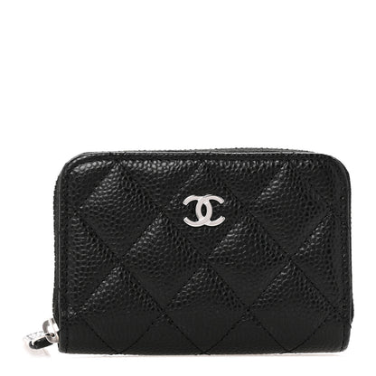 Chanel Caviar Quilted Classic Zipped Coin Purse Black 1 of 8