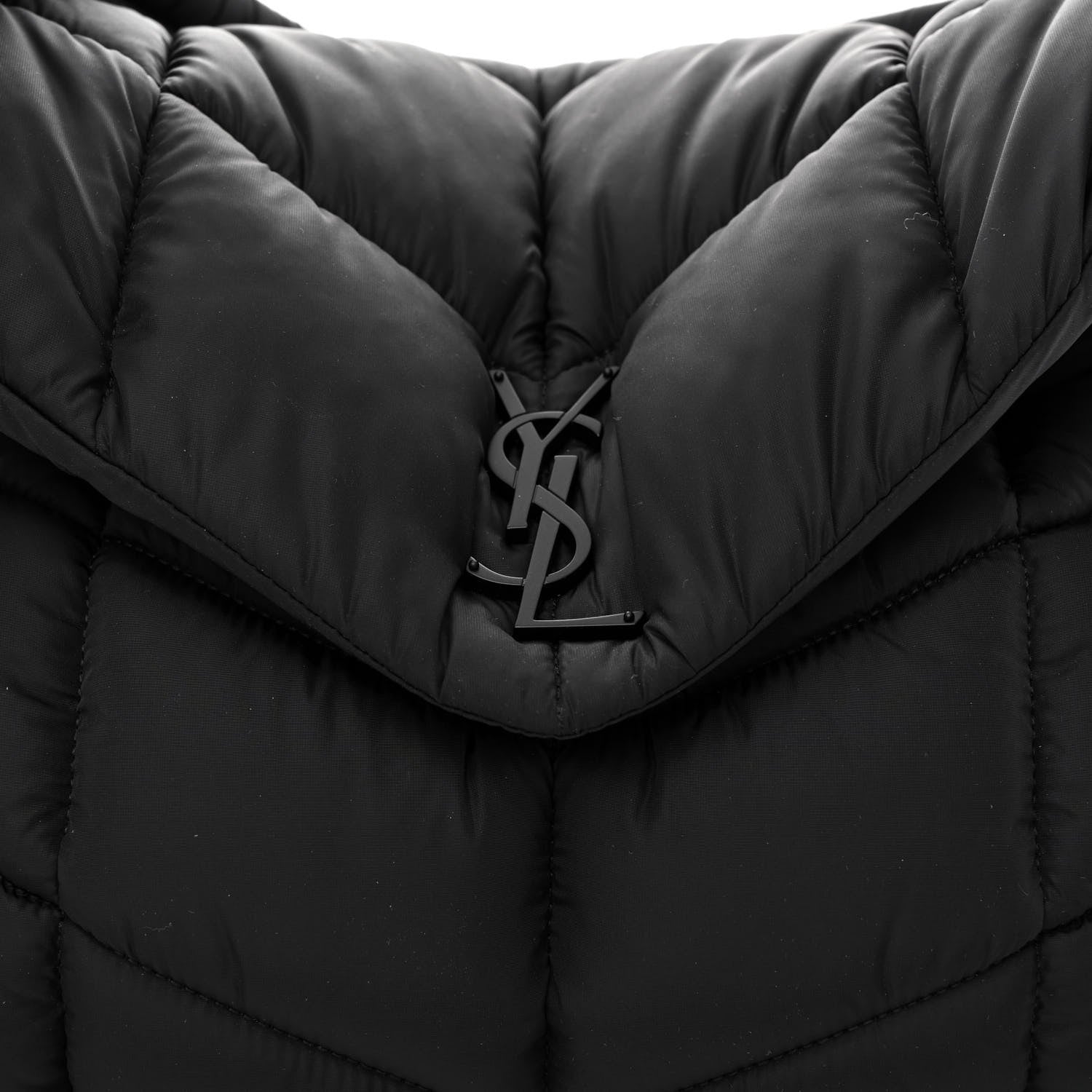 Saint Laurent Econyl Nylon Lou Puffer Messenger Black 8 of 10