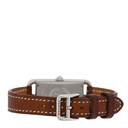 Hermes Stainless Steel Barenia 20mm Nantucket Quartz Watch Fauve 3 of 4