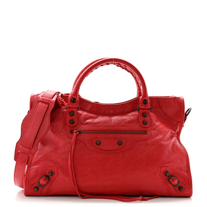 Balenciaga Agneau Classic Hardware City Rouge Coquelicot 1 of 10