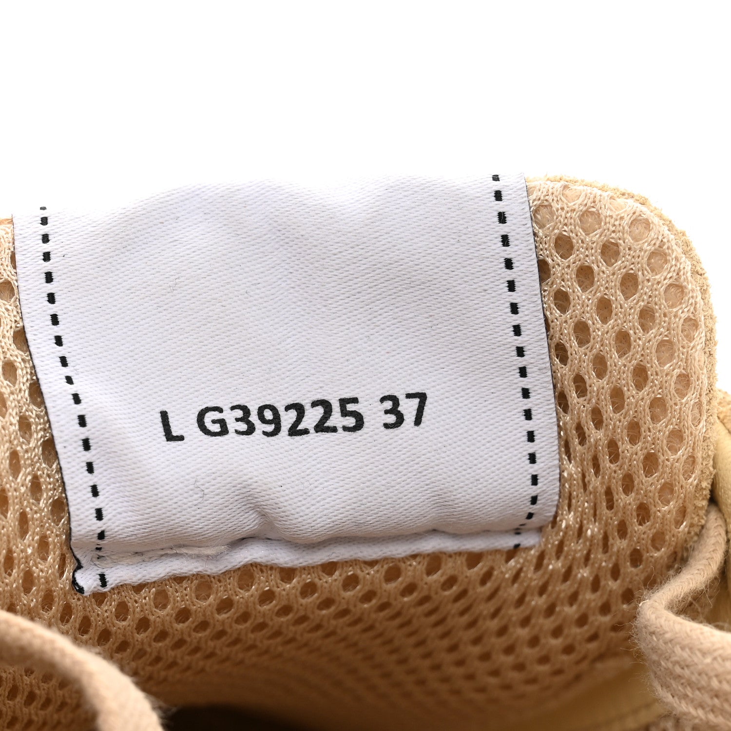 Chanel Suede Calfskin Logo Sneakers 37 Beige 5 of 9