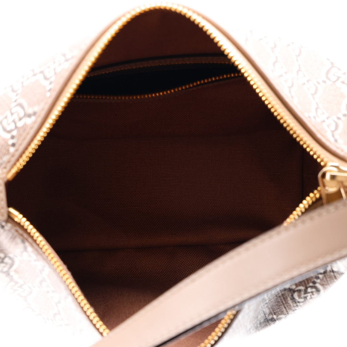 GG Shadow Monogram Super Mini Ophidia Shoulder Bag Taupe