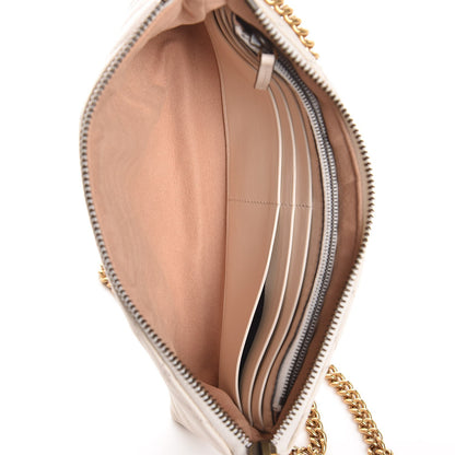 Gucci Calfskin Matelasse Mini GG Marmont Chain Bag White 5 of 7