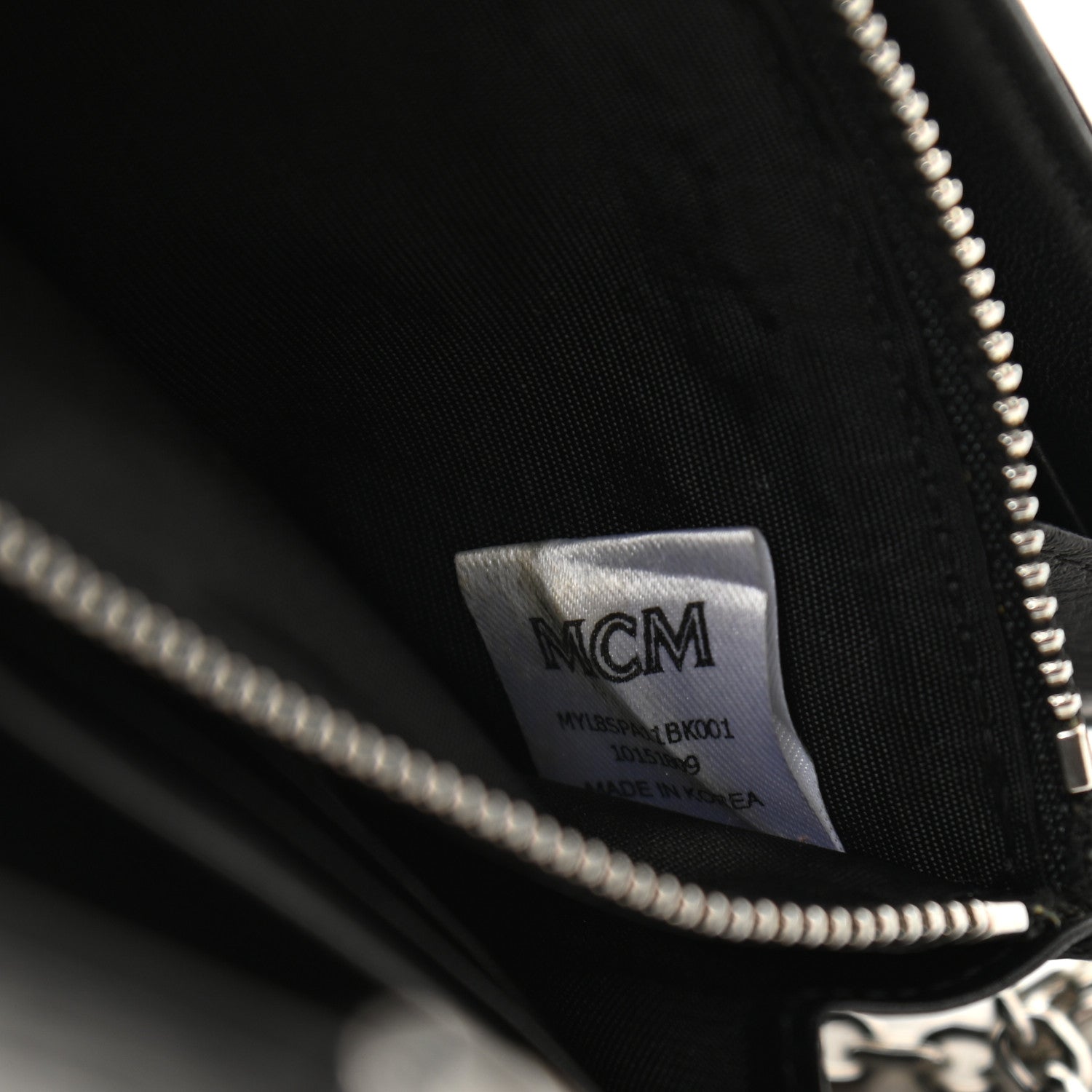 MCM Visetos Large Patricia Wallet On Chain Black 7 of 9