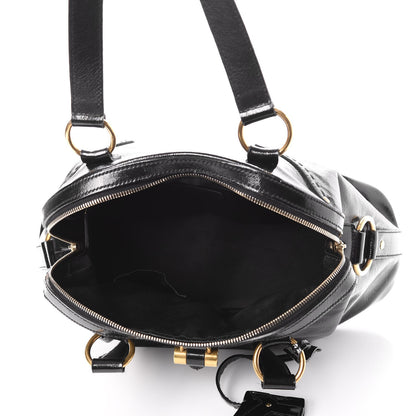 Saint Laurent Patent Calfskin Large Muse Black 5 of 9