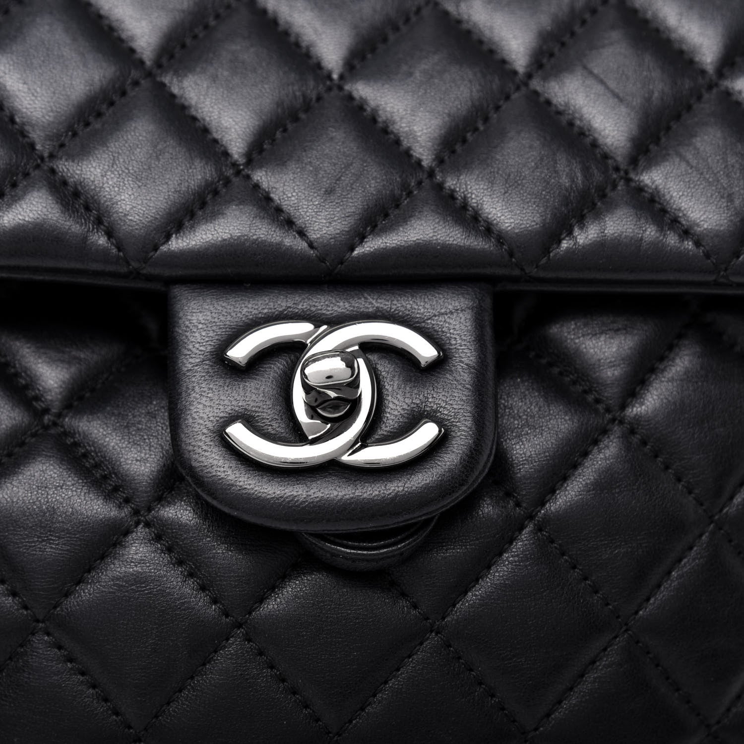 Chanel Lambskin Quilted Large Urban Spirit Backpack Black 10 of 10