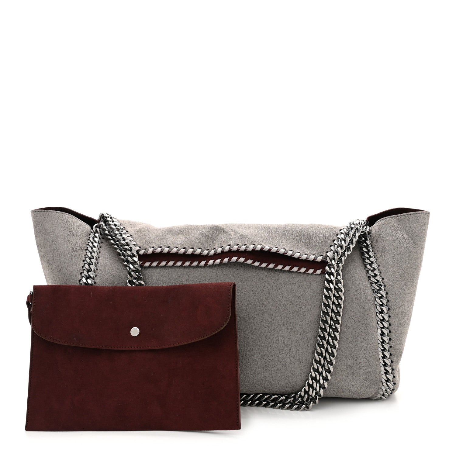 Stella McCartney Shaggy Deer Falabella Reversible Tote Light Grey 3 of 18