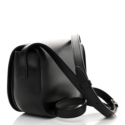 Celine Smooth Calfskin Cuir Triomphe Folco Crossbody Bag Black 3 of 12