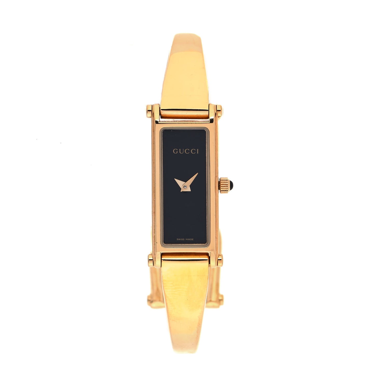 Stainless Steel 12mm 1500L Horsebit Quartz Watch Black