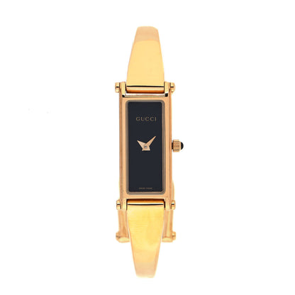 Gucci Stainless Steel 12mm 1500L Horsebit Quartz Watch Black 1 of 4
