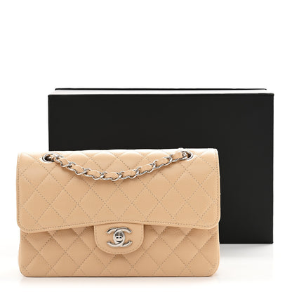 Chanel Caviar Quilted Small Double Flap Beige 11 of 11