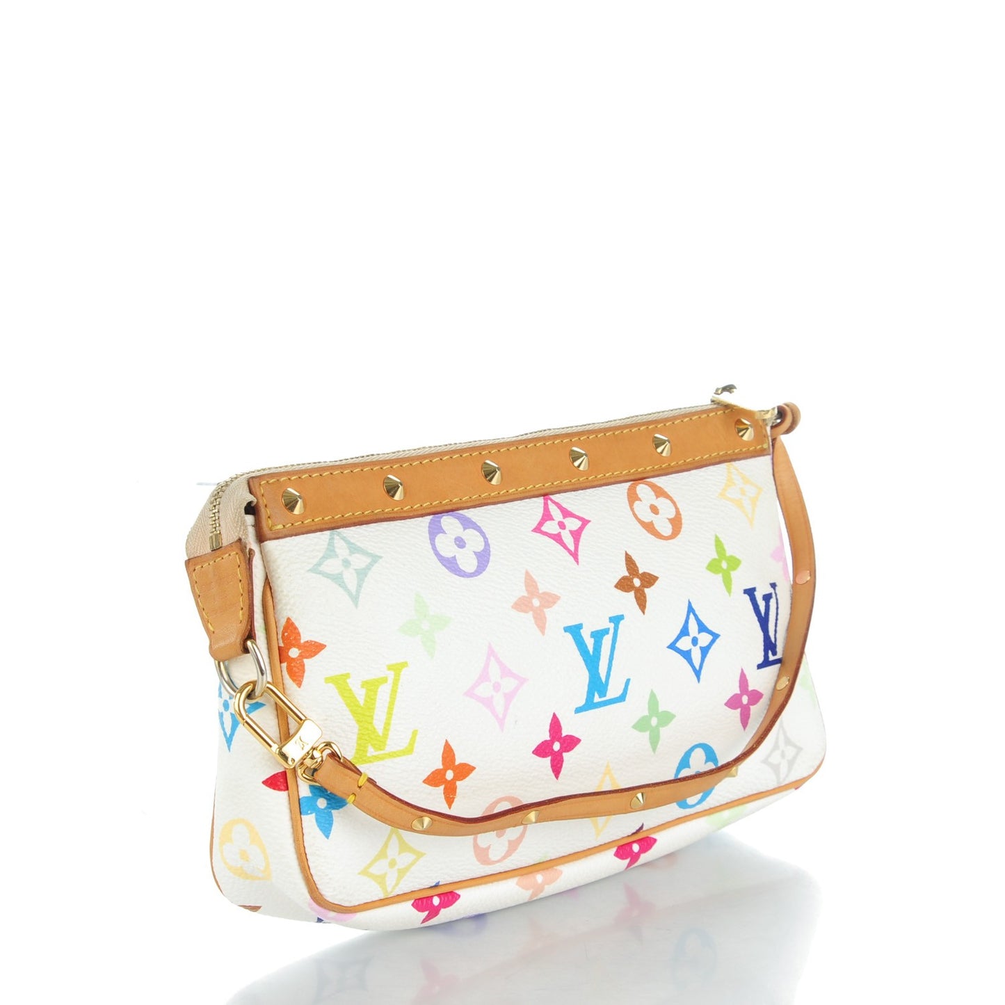 Monogram Multicolor Pochette Accessories White