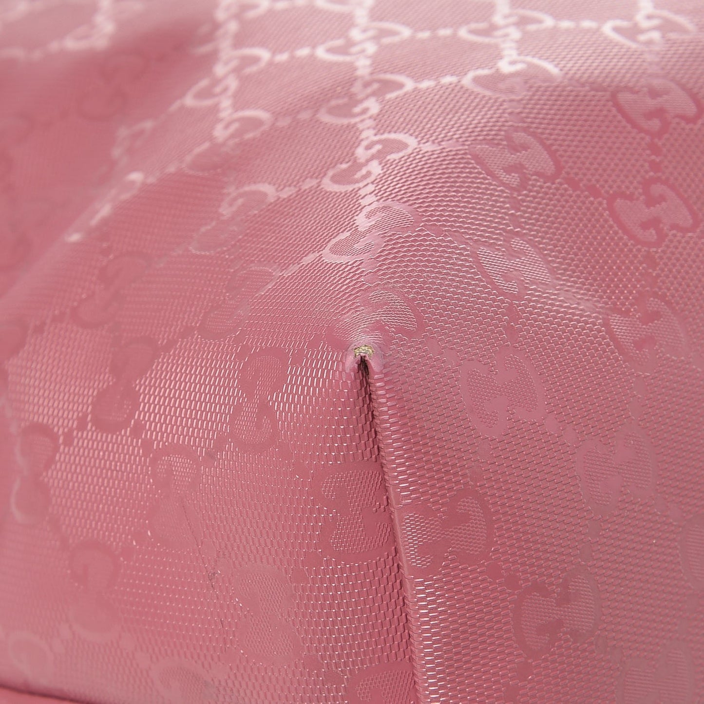 Imprime Monogram Medium Zippered Shopping Tote Rose Blush