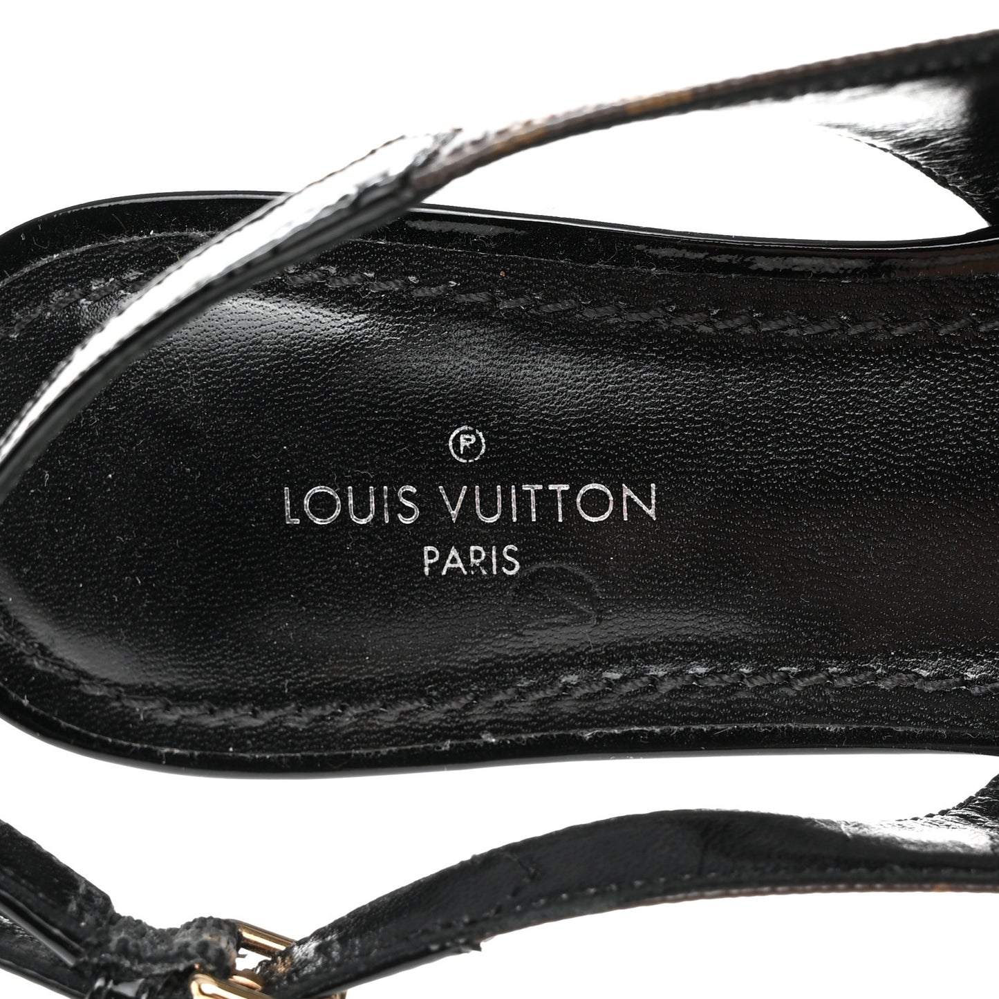 Patent Monogram Cherie Slingback Ballerina Flats 35