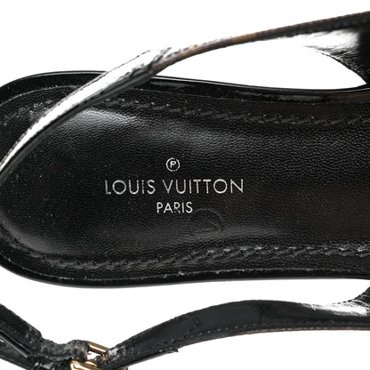 Louis Vuitton Patent Monogram Cherie Slingback Ballerina Flats 35 7 of 9