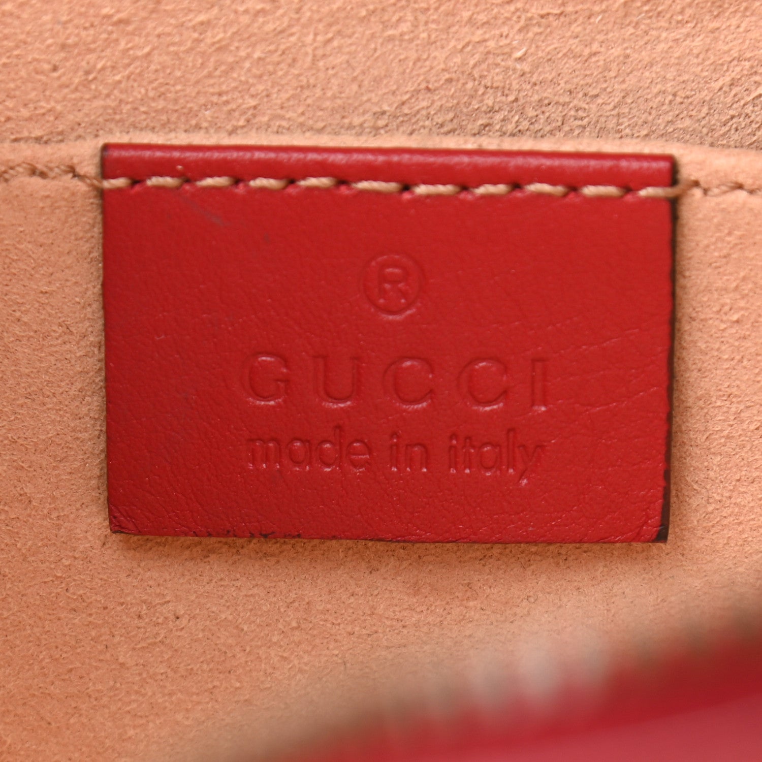 Gucci Calfskin Matelasse GG Marmont Belt Bag 85 34 Hibiscus Red 6 of 12