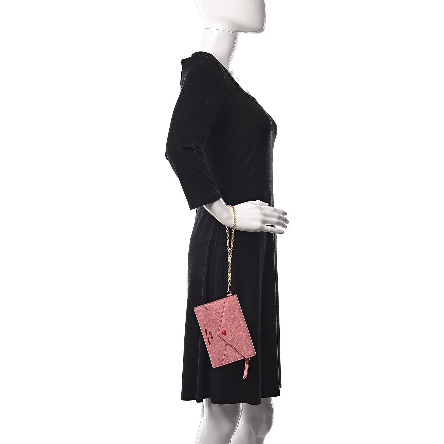 Miu Miu Goatskin Madras Love Wristlet Pouch Orchidea 2 of 11