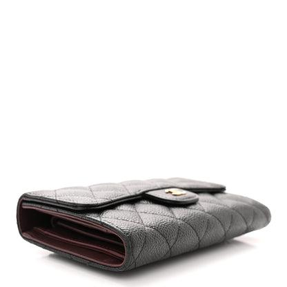 Chanel Caviar Quilted Large Flap Wallet Black 4 of 12