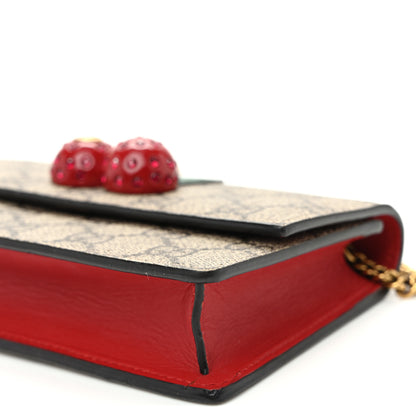Gucci GG Supreme Monogram Mini Cherry Chain Bag 9 of 10