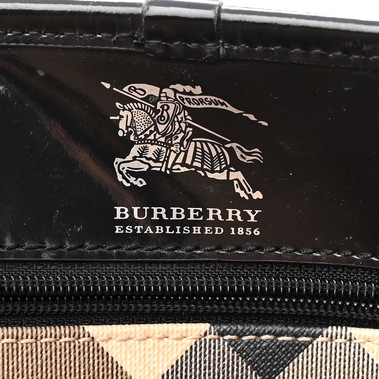 Burberry Nova Check Tote Black 5 of 11